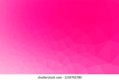 Light Purple, Pink vector polygonal pattern. Shining colored illustration in a Brand new style. The best triangular design for your business.