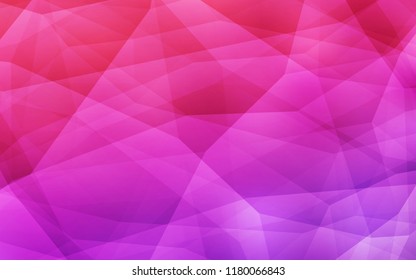Light Purple, Pink vector polygonal pattern. Polygonal abstract illustration with gradient. Brand new design for your business.