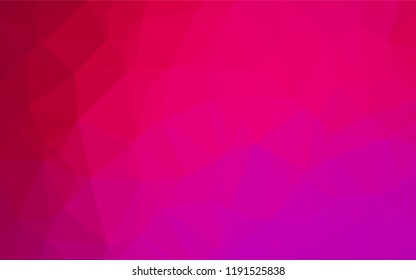 Light Purple, Pink vector polygonal template. Colorful illustration in abstract style with gradient. Brand new design for your business.