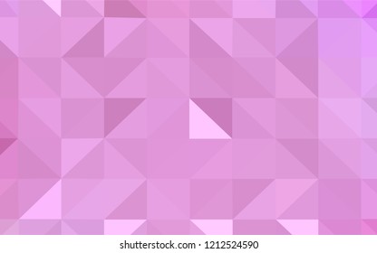 Light Purple, Pink vector polygonal background. Creative geometric illustration in Origami style with gradient. A new texture for your web site.