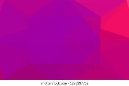 Light Purple, Pink vector polygonal background. Colorful illustration in abstract style with gradient. Brand new design for your business.