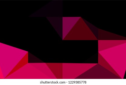 Light Purple, Pink vector polygonal pattern. A sample with polygonal shapes. The template can be used as a background for cell phones.