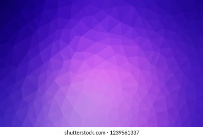 Light Purple, Pink vector polygonal pattern. Creative illustration in halftone style with triangles. A new texture for your web site.