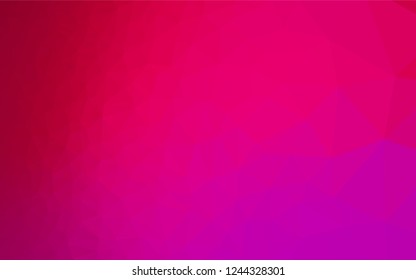 Light Purple, Pink vector polygonal background. Brand new colored illustration in blurry style with gradient. Brand new style for your business design.