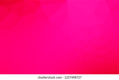 Light Purple, Pink vector polygonal background. Geometric illustration in Origami style with gradient.  Brand new style for your business design.