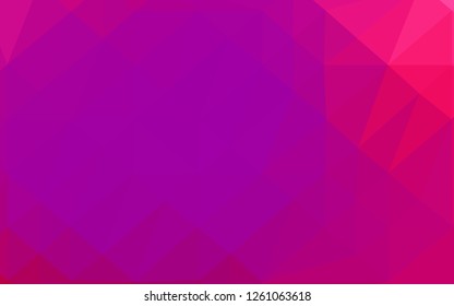 Light Purple, Pink vector polygonal background. Geometric illustration in Origami style with gradient. Brand new style for your business design.