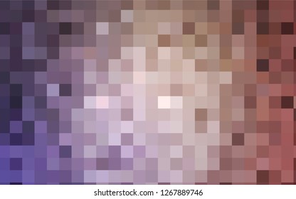Light Purple, Pink vector polygonal illustration consisting of rectangles. Rectangular design for your business. Creative geometric background in origami style with gradient.
