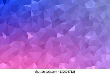Light Purple, Pink vector polygonal background. Colorful illustration in polygonal style with gradient. Polygonal design for your web site.