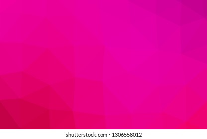 Light Purple, Pink vector polygonal background. A completely new color illustration in a vague style. The best triangular design for your business.