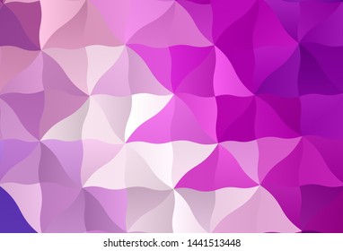 Light Purple, Pink vector polygonal background. Triangular geometric sample with gradient.  Template for cell phone's backgrounds.