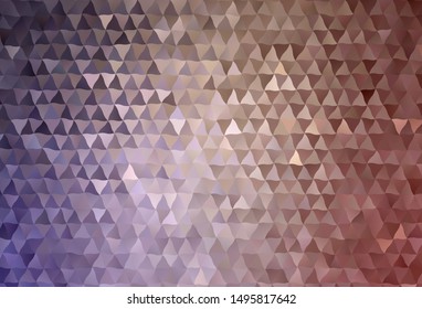Light Purple, Pink vector polygonal background. Colorful illustration in abstract style with triangles. Template for cell phone's backgrounds.
