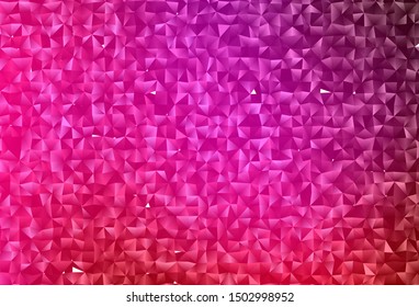 Light Purple, Pink vector polygonal background. Colorful illustration in Origami style with gradient.  Completely new design for your business.