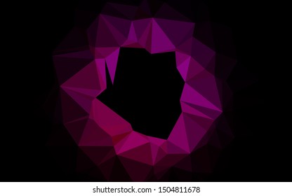 Light Purple, Pink vector polygonal pattern. A vague abstract illustration with gradient. Completely new template for your business design.