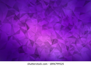 Hellviolett, rosafarbene, polygonale Vorlage. Ein Muster mit polygonalen Formen. Vorlage für die Hintergründe des Handys.