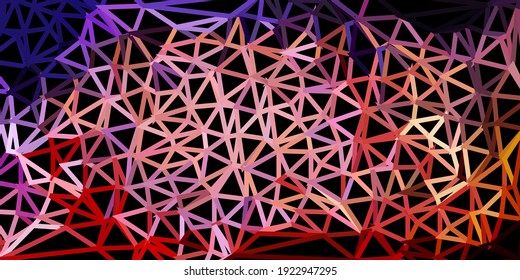 Light purple, pink vector polygonal pattern. Abstract illustration with elegant gradient triangles. Sample for your designs.