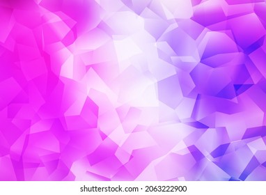 Púrpura claro, fondo poligonal vector rosado. Una ilustración de color completamente nueva en un estilo poligonal. Patrón para el fondo de un libro de marca.