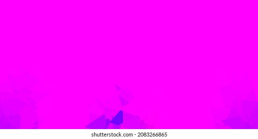 Púrpura claro, fondo poligonal vector rosa. Ilustración de color mosaico con concepto de triángulo. La mejor opción para tu diseño.