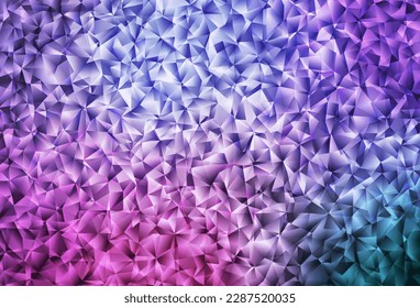 Púrpura claro, plantilla poligonal vector rosa. Ilustración geométrica en estilo Origami con gradiente.  Patrón para el fondo de un libro de marca.