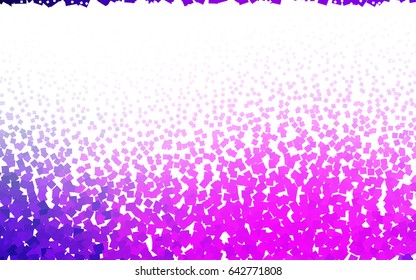 Light Purple, Pink vector polygonal illustration, which consist of rectangles. Rectangular pattern for your business design. Geometric background in Origami style with gradient. 