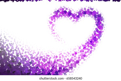 Light Purple, Pink vector polygonal illustration consisting of rectangles. Rectangular design for your business. Creative geometric background in origami style with gradient.