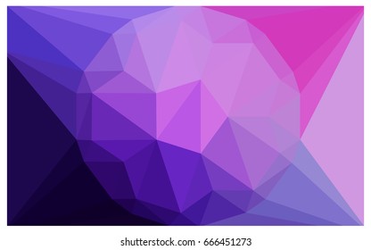 Light Purple, Pink vector polygonal illustration, which consist of triangles with a gemstone in center. Triangular design of a huge diamond for your business. Creative geometric background of gems.