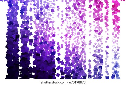 Light Purple, Pink vector polygonal illustration consisting of rectangles. Rectangular design for your business. Creative geometric background in origami style with gradient.