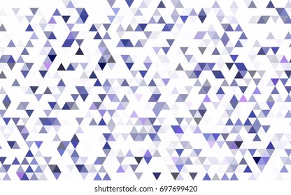 Light Purple, Pink vector polygonal background. Modern geometrical abstract illustration with gradient. Triangular pattern for your business design.