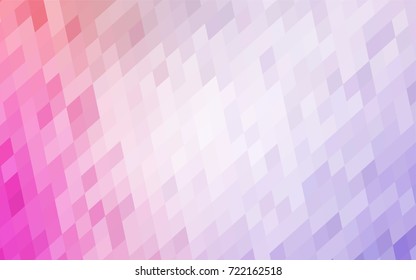 Light Purple, Pink vector polygonal illustration consisting of rectangles. Rectangular design for your business. Creative geometric background in origami style with gradient.
