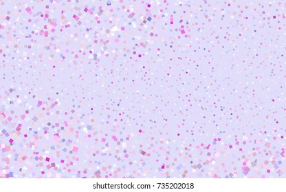 Light Purple, Pink vector polygonal illustration, which consist of rectangles. Rectangular pattern for your business design. Geometric background in Origami style with gradient. 