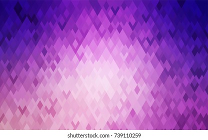Light Purple, Pink vector polygonal illustration, which consist of rectangles. Rectangular pattern for your business design. Geometric background in Origami style with gradient. 