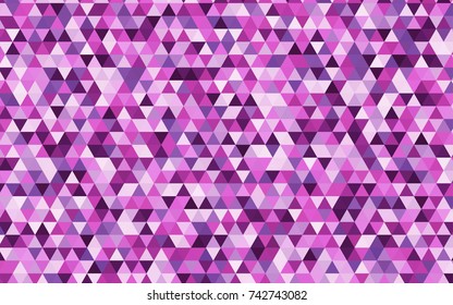 Light Purple, Pink vector polygonal background. An elegant bright illustration with gradient. Triangular pattern for your business design.