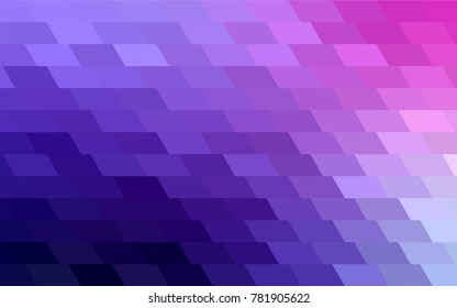 Light Purple, Pink vector polygonal illustration, which consist of rectangles. Rectangular pattern for your business design. Geometric background in Origami style with gradient. 