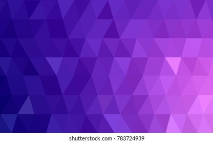 Light Purple, Pink vector polygonal illustration, which consist of triangles. Triangular design for your business. Creative geometric background in Origami style with gradient