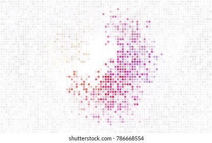 Light Purple, Pink vector polygonal illustration, which consist of rectangles. Rectangular pattern for your business design. Geometric background in Origami style with gradient. 