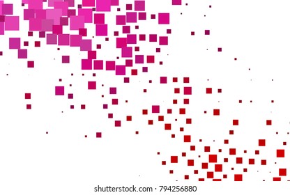 Light Purple, Pink vector polygonal illustration consisting of rectangles. Rectangular design for your business. Creative geometric background in origami style with gradient.