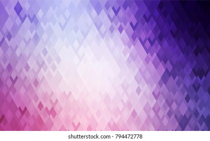 Light Purple, Pink vector polygonal illustration consisting of rectangles. Rectangular design for your business. Creative geometric background in origami style with gradient.