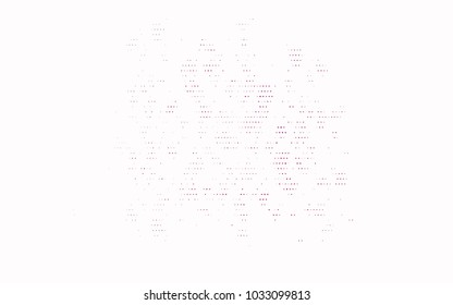 Light Purple, Pink vector red banner with set of circles, dots. Donuts Background. Creative Design Template. Technological halftone illustration.