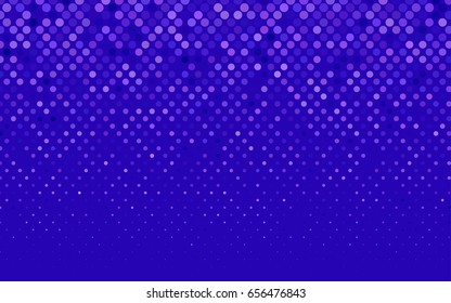 Light Purple, Pink vector red pattern of geometric circles, shapes. Colorful mosaic banner. Geometric background with colored disks.