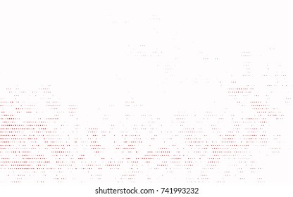 Light Purple, Pink vector red banner with set of circles, dots. Donuts Background. Creative Design Template. Technological halftone illustration.