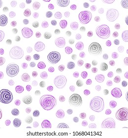 Light Purple, Pink vector seamless natural elegant template. New colorful illustration in doodle style with flowers. Brand-new style for your business design.