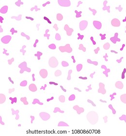 Light Purple, Pink vector seamless background with curved circles. A completely new color illustration in marble style. Brand-new design for your ads, poster, banner.