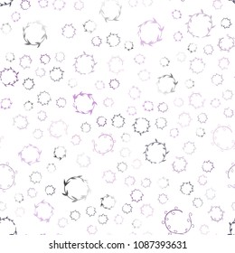Light Purple, Pink vector seamless cover with spots. Blurred decorative design in abstract style with bubbles. New design for ad, poster, banner of your website.