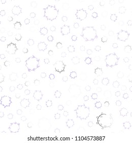 Light Purple, Pink vector seamless pattern with spheres. Modern abstract illustration with colorful water drops. Pattern can be used for beautiful websites.