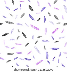 Light Purple, Pink vector seamless backdrop with dots. Modern abstract illustration with colorful water drops. Pattern can be used for futuristic ad, booklets.