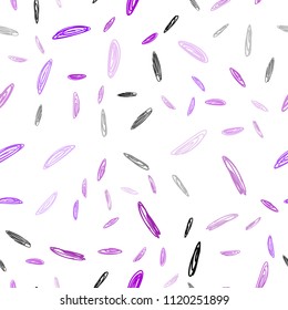 Light Purple, Pink vector seamless background with bubbles. Blurred decorative design in abstract style with bubbles. Pattern can be used for futuristic ad, booklets.