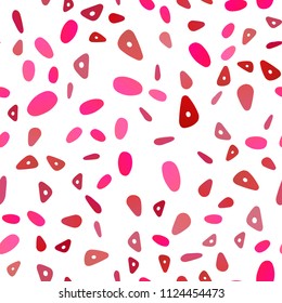 Light Purple, Pink vector seamless backdrop with lines, circles. Decorative design in abstract style with lines, dots. Best design for your ad, poster, banner.