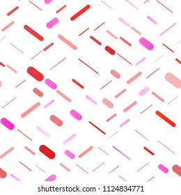 Light Purple, Pink vector seamless template with repeated sticks. Glitter abstract illustration with colored sticks. Smart design for your business advert.
