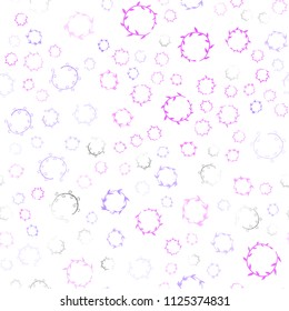 Light Purple, Pink vector seamless background with bubbles. Blurred decorative design in abstract style with bubbles. Beautiful design for your business advert.