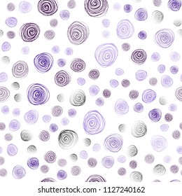 Light Purple, Pink vector seamless natural elegant template. Doodle illustration of flowers in Origami style with gradient. Brand-new design for your business.