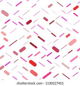 Light Purple, Pink vector seamless texture with colored lines. Blurred decorative design in simple style with lines. The pattern can be used for websites.